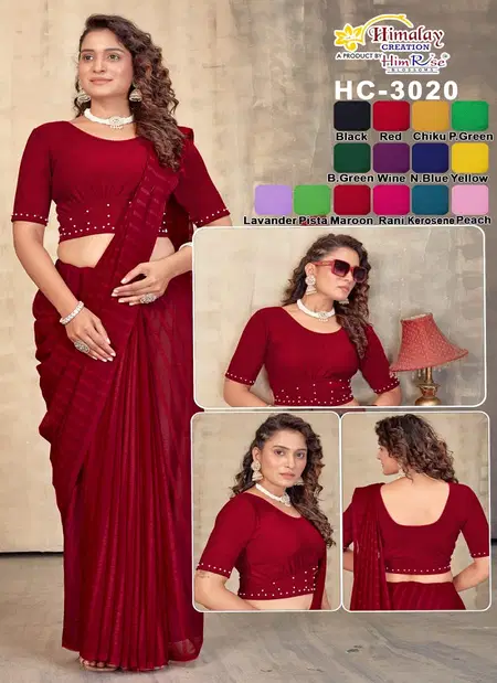 HC 3020 Crush Fabric Fancy Blouses Wholesalers In Delhi